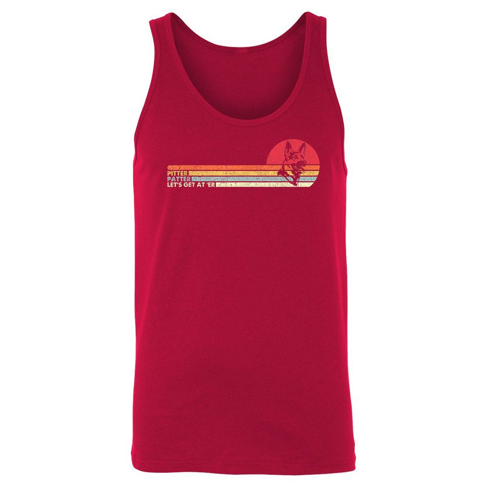 Unisex Jersey Tank - V4GXAQU7 - Red - 11