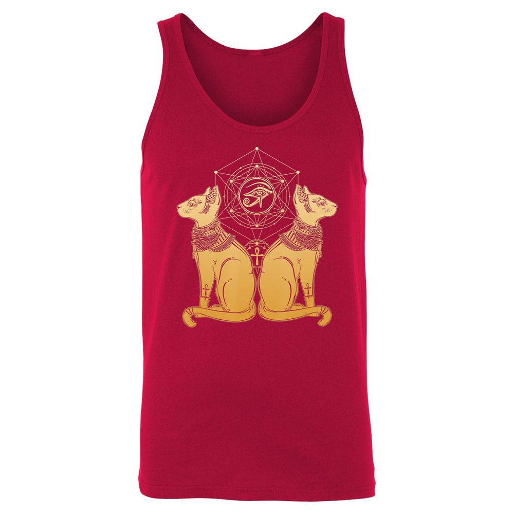 Unisex Jersey Tank - J5P7KDHU - Red - 11