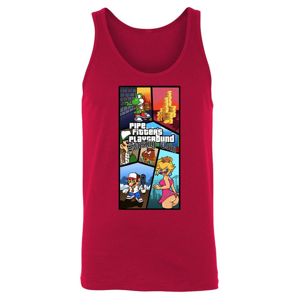 Unisex Jersey Tank - MXWF4QEN - Red - 11
