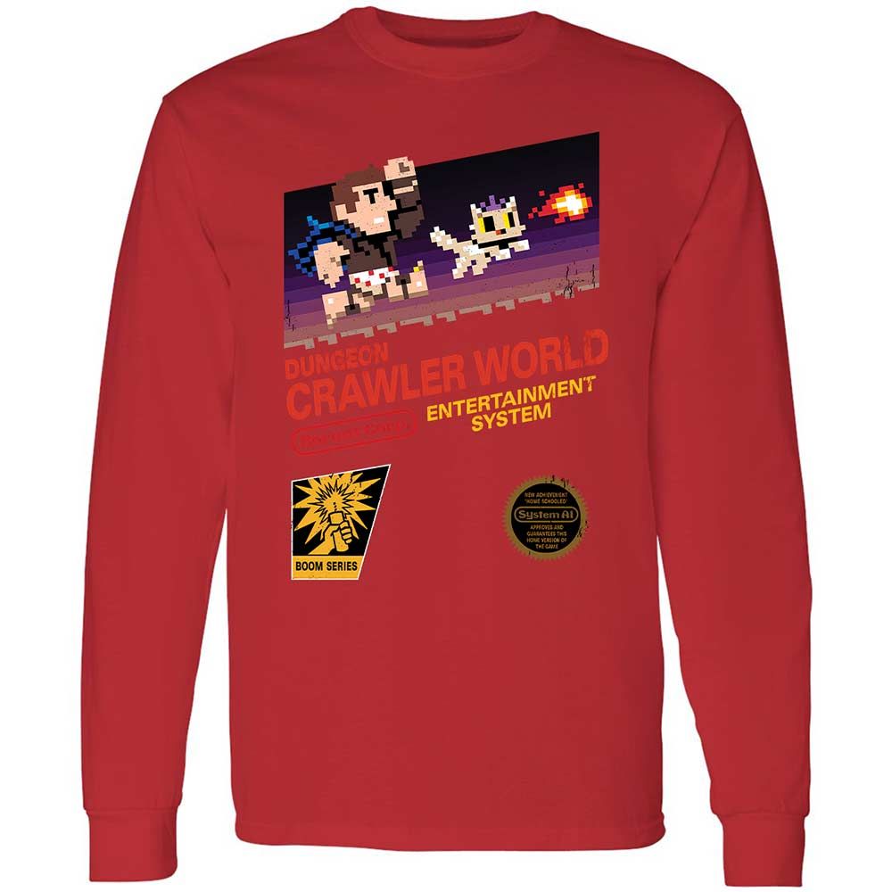Long Sleeve T-Shirt - LTRKDG7Y - Red - 11