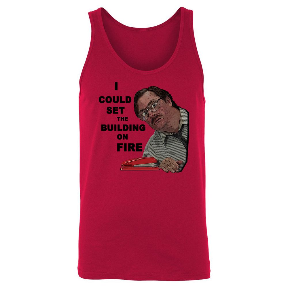 Unisex Jersey Tank - 64G5E3D9 - Red - 11