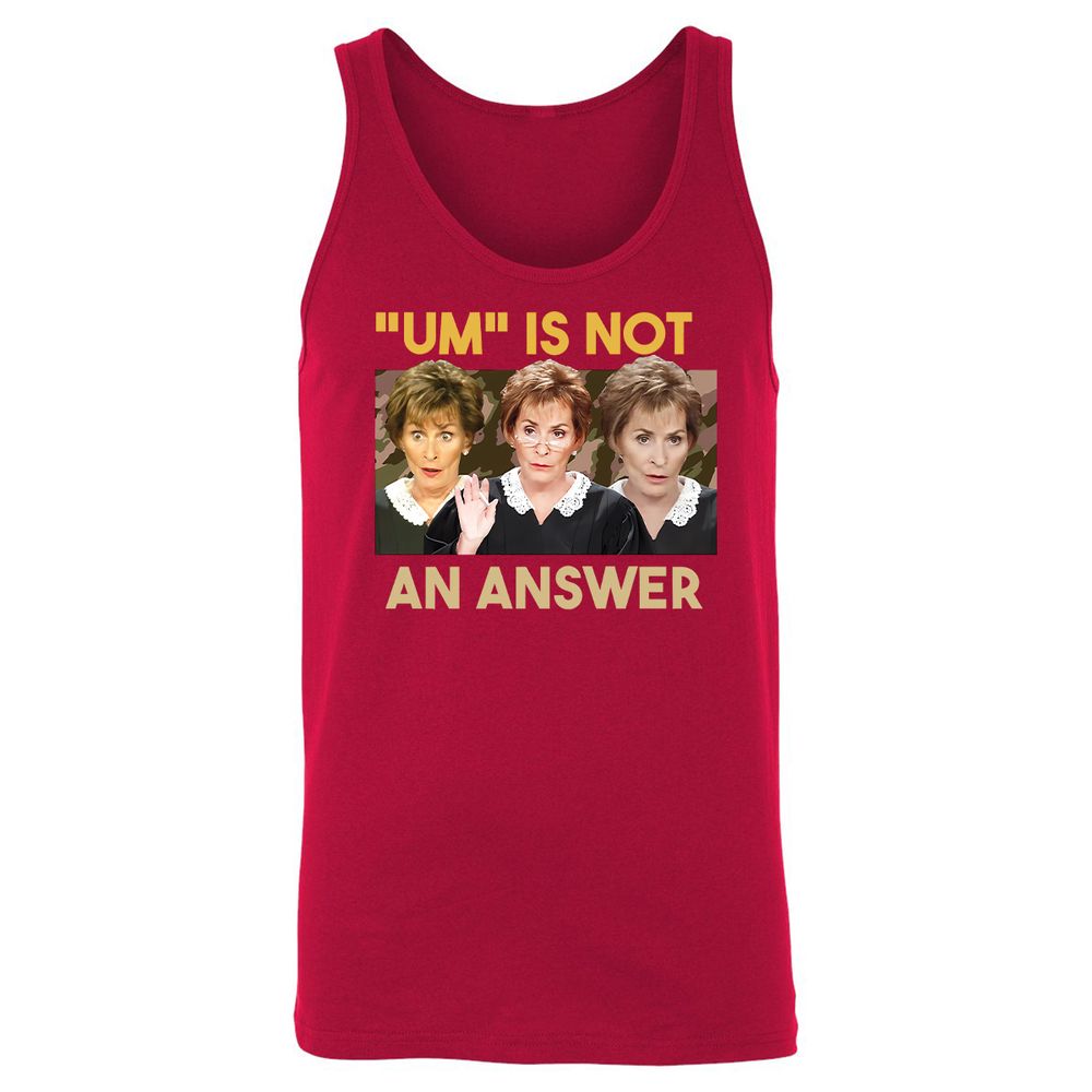 Unisex Jersey Tank - U3K9NHY8 - Red - 11