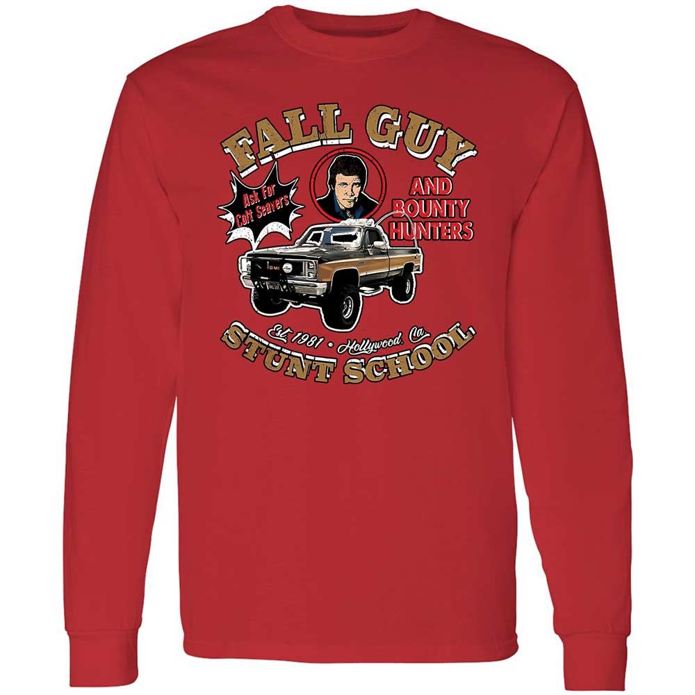 Long Sleeve T-Shirt - 7CFD9CQH - Red - 11