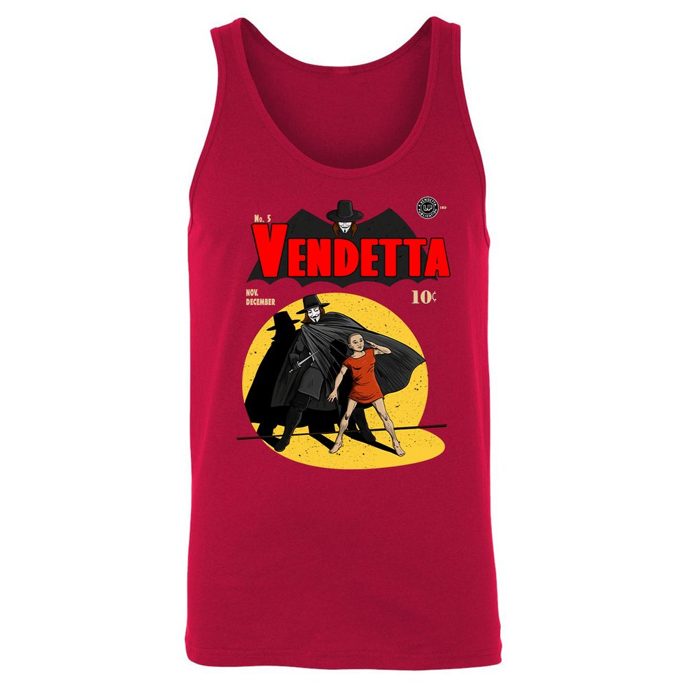 Unisex Jersey Tank - NAVY3HED - Red - 11