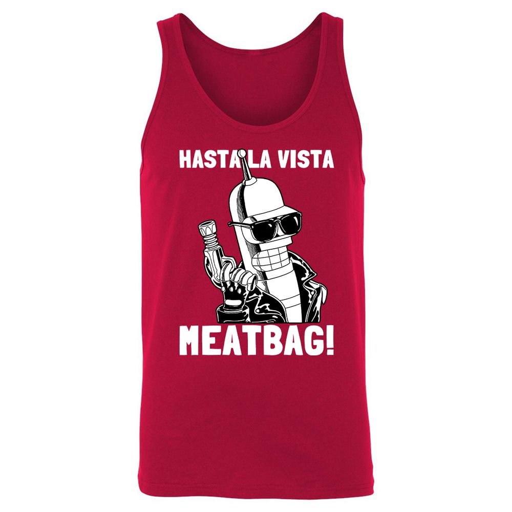 Unisex Jersey Tank - E84YX4KV - Red - 11