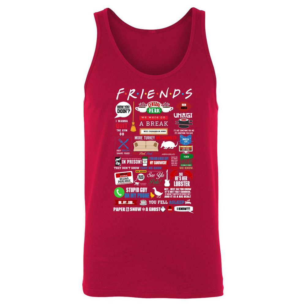 Unisex Jersey Tank - 1M29862G - Red - 11