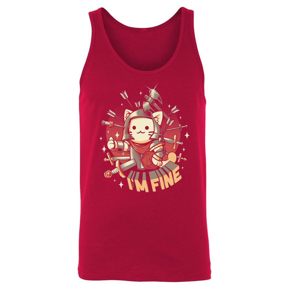 Unisex Jersey Tank - MPU1FGDU - Red - 11