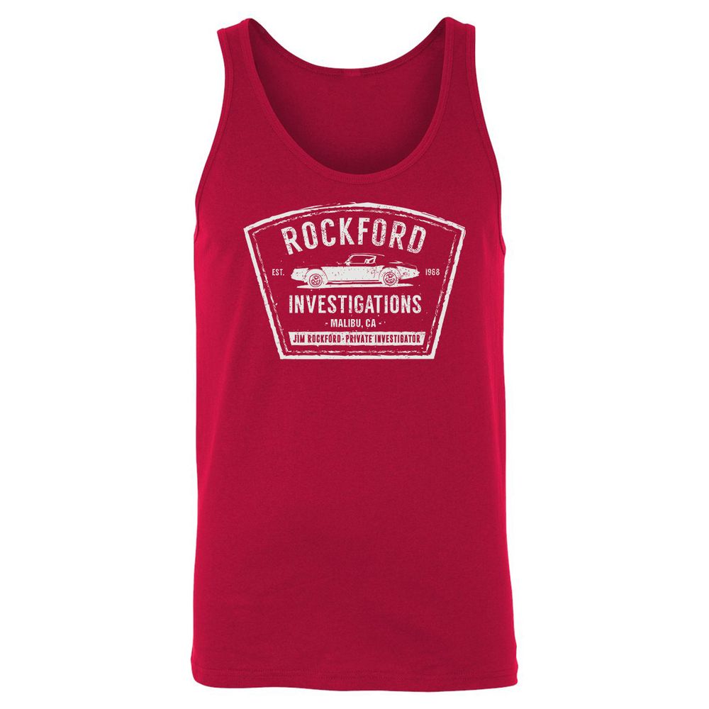 Unisex Jersey Tank - D8L2XZ5T - Red - 11