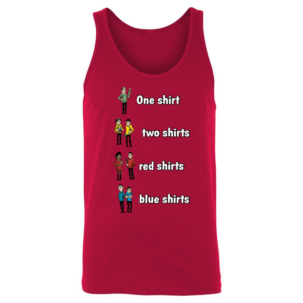 Unisex Jersey Tank - YPMCXEH7 - Red - 11