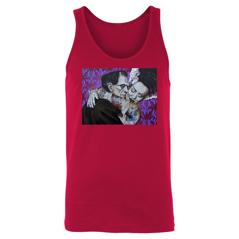 Unisex Jersey Tank - P7J1ZJ5F - Red - 11