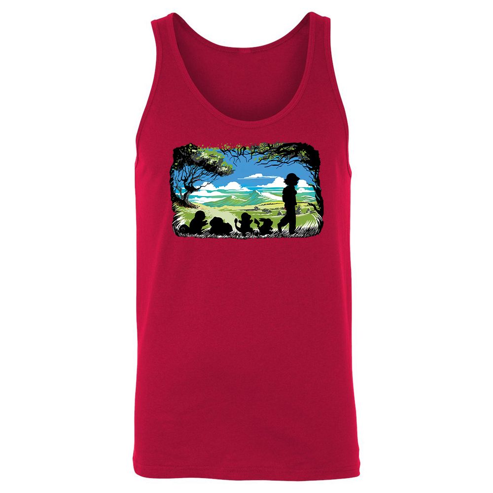 Unisex Jersey Tank - UAMY6EEK - Red - 11