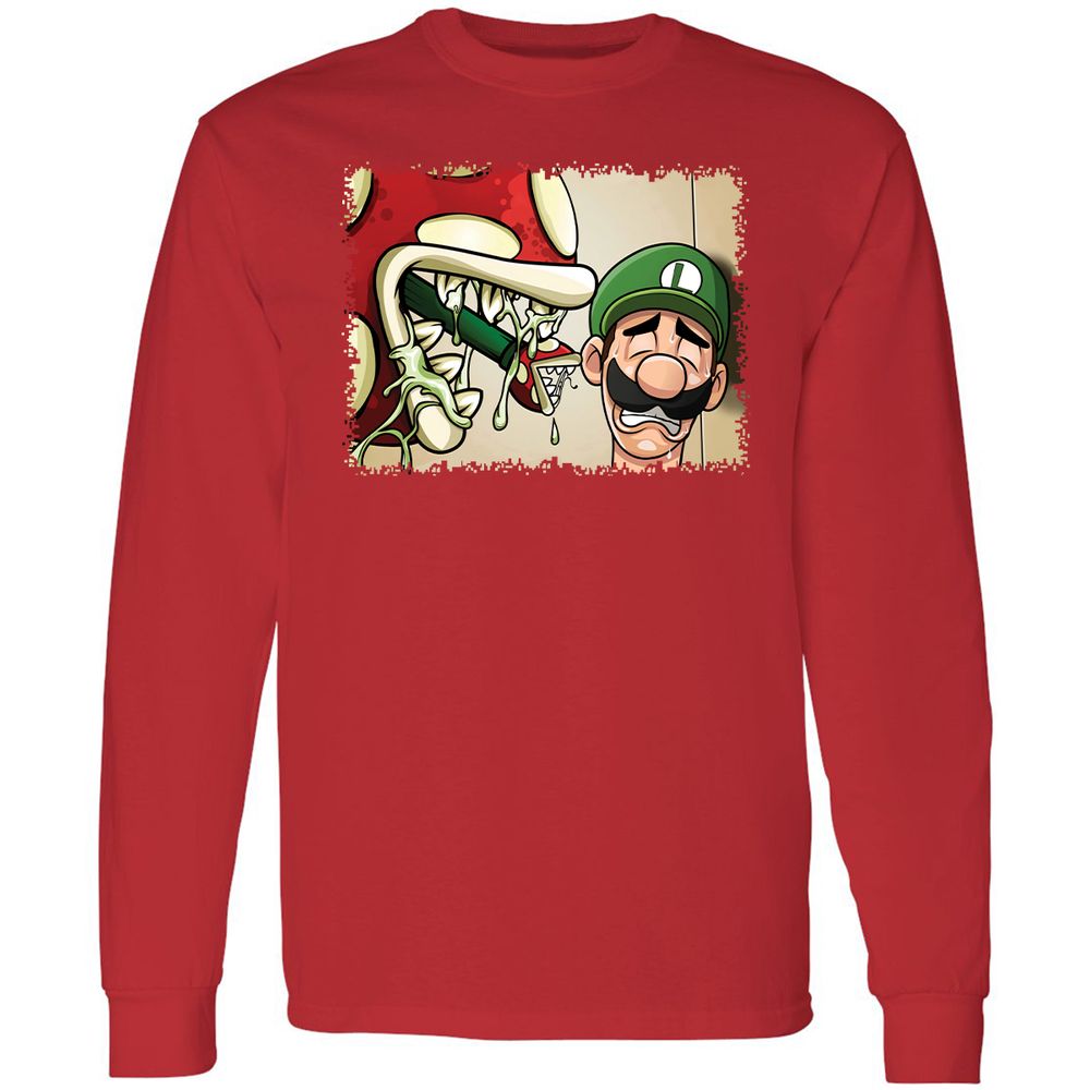 Long Sleeve T-Shirt - 9Y5NWXFU - Red - 11
