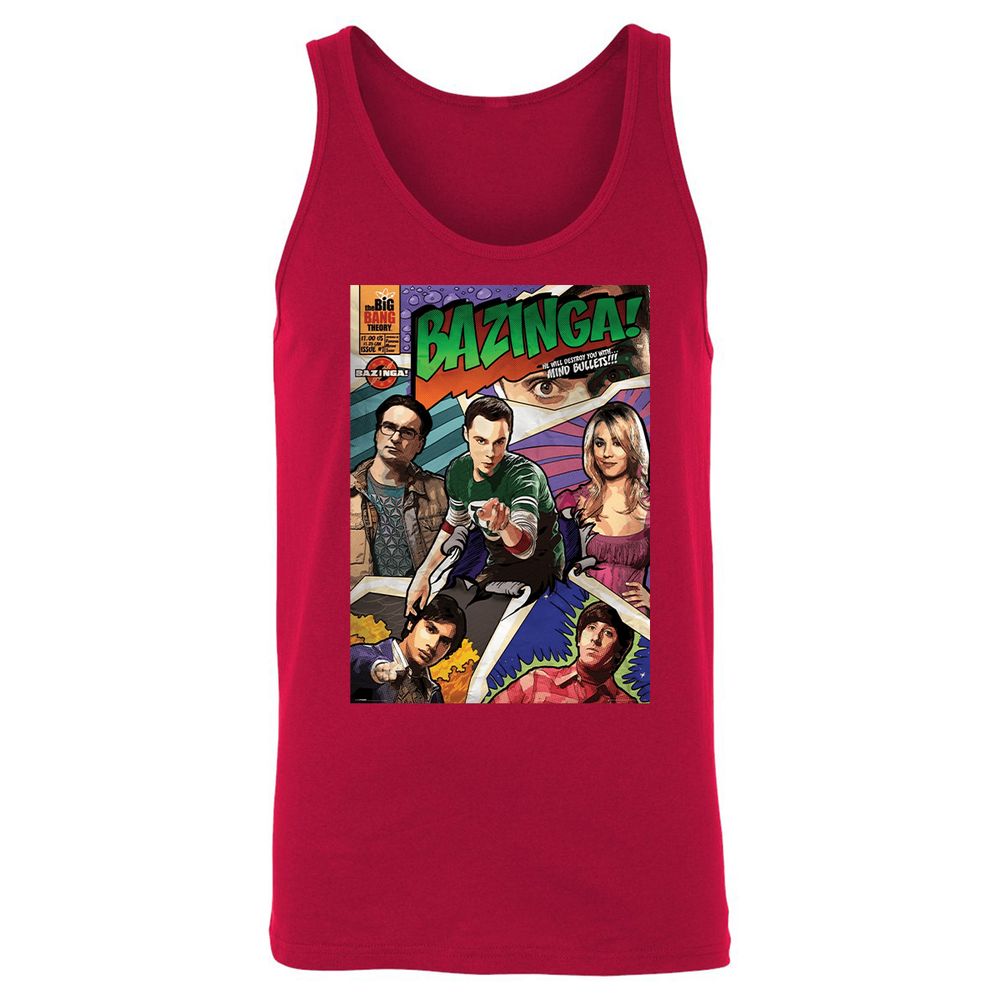 Unisex Jersey Tank - UVE9NU42 - Red - 11