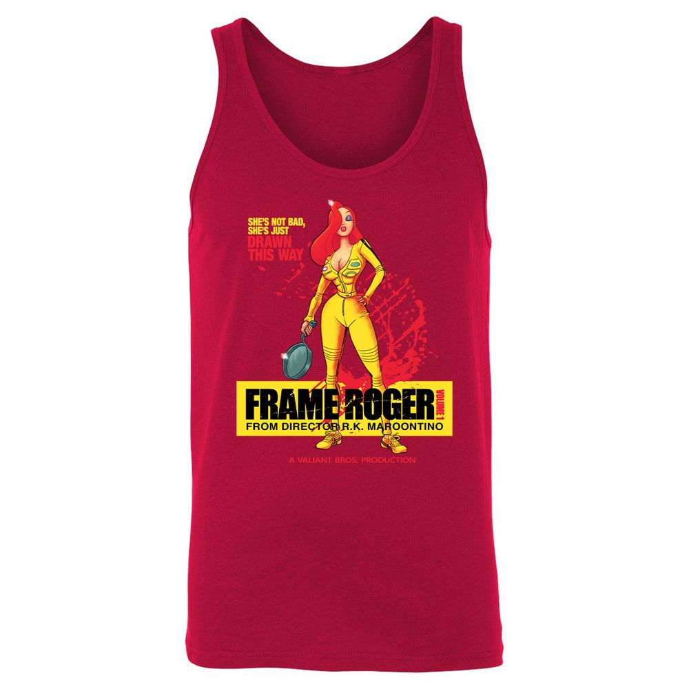 Unisex Jersey Tank - ZK9JY7B8 - Red - 11