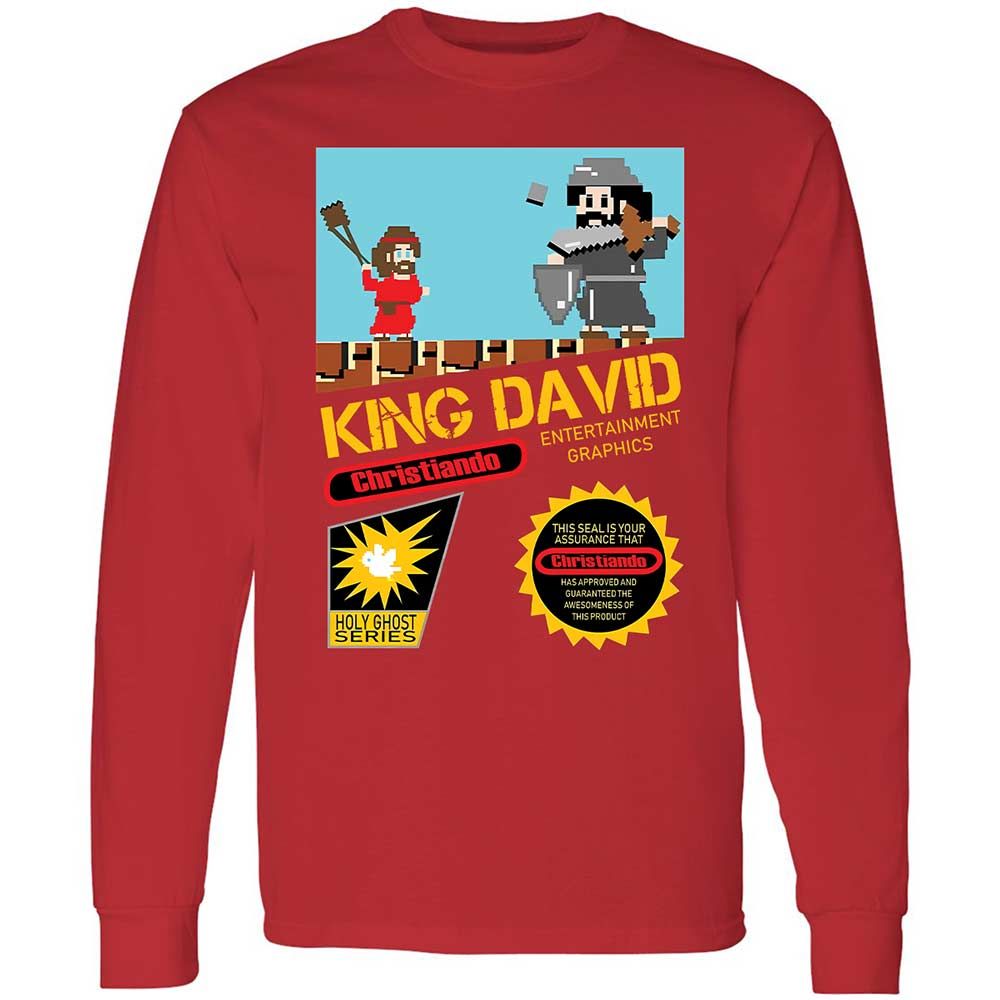 David Vs Goliath Cool Christian - Red - 11