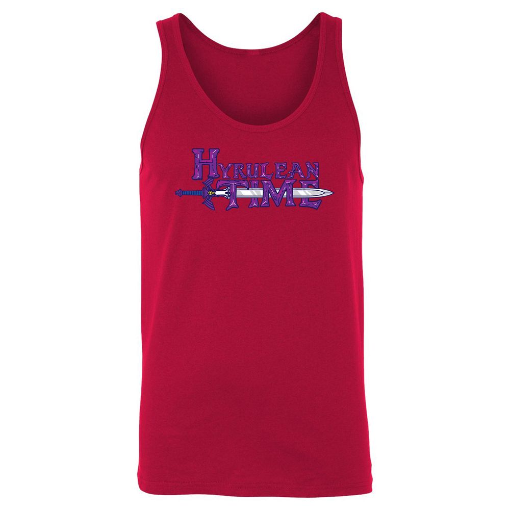 Unisex Jersey Tank - White - Red - 11
