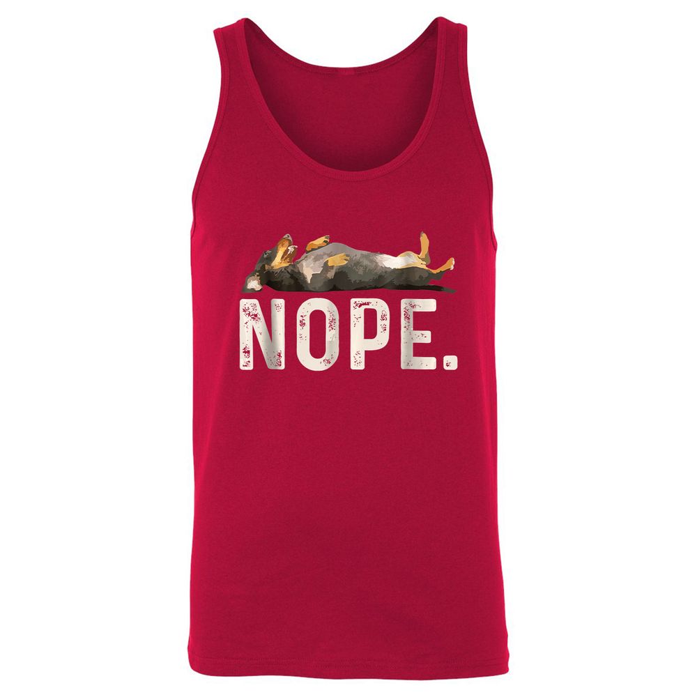 Unisex Jersey Tank - L5U97GY4 - Red - 11