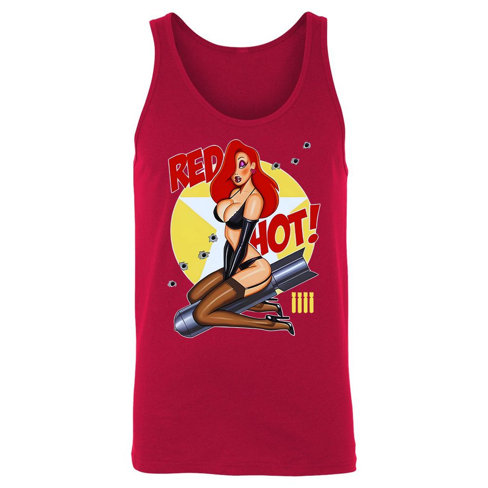 Unisex Jersey Tank - F24L4DV2 - Red - 11