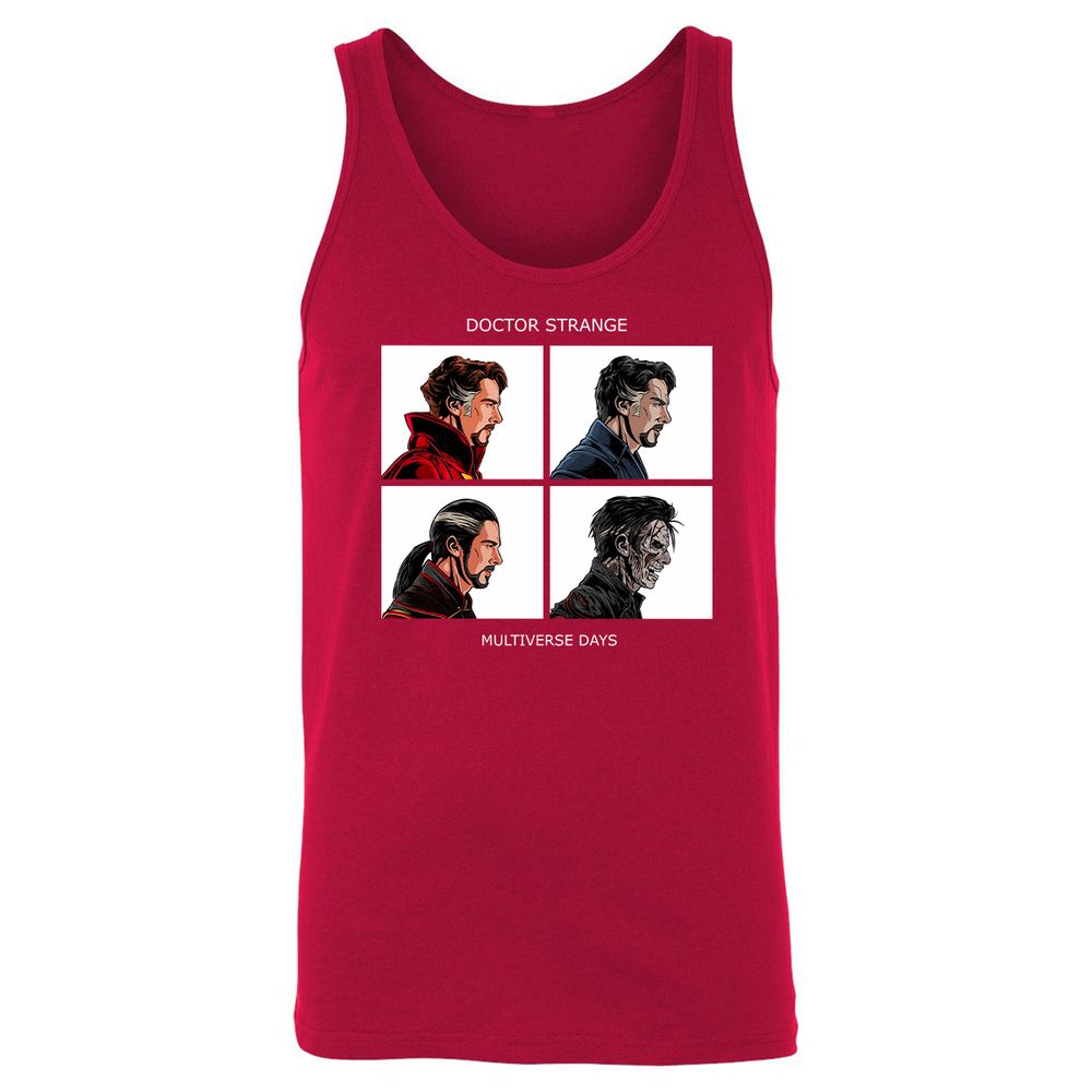 Unisex Jersey Tank - 4XDSR1E2 - Red - 11