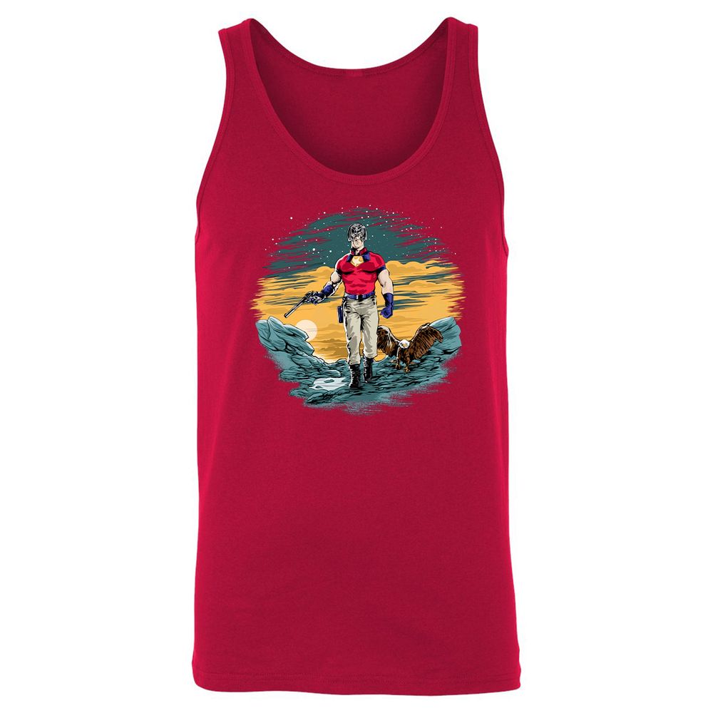 Unisex Jersey Tank - B22Y7Y8J - Red - 11