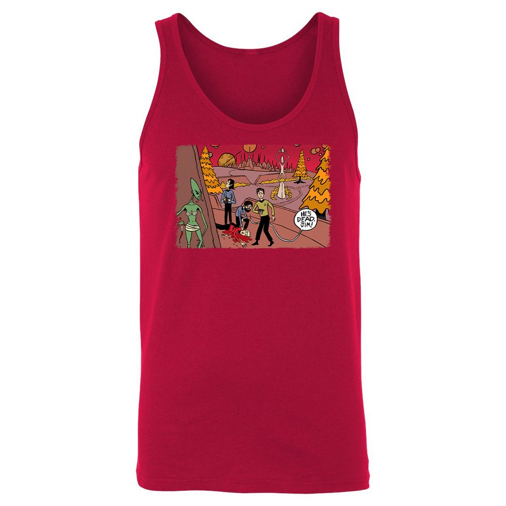 Unisex Jersey Tank - D4CBZUDT - Red - 11