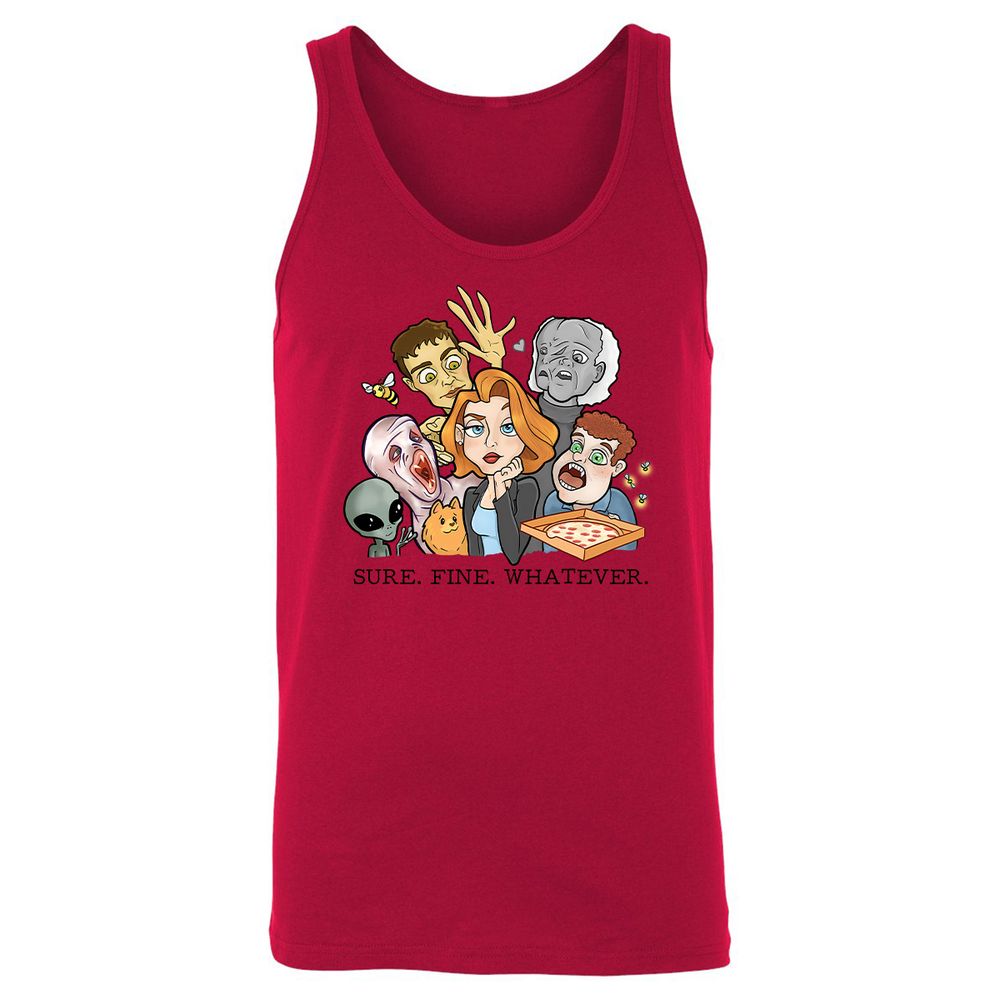 Unisex Jersey Tank - 91FVYHKU - Red - 11
