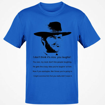 Clint Eastwood Mule Quote - Royal - 11