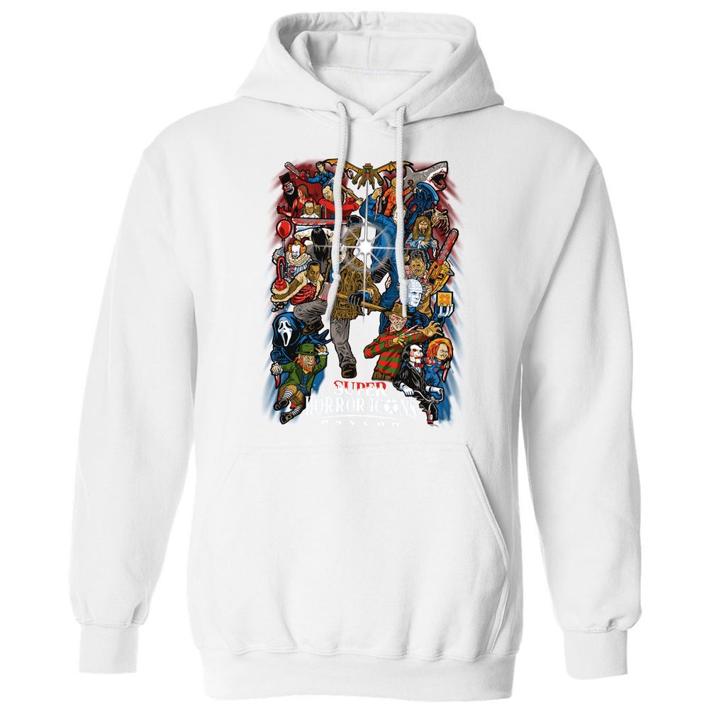 Classic Unisex Hoodie - F4CL4V3P - White - 11