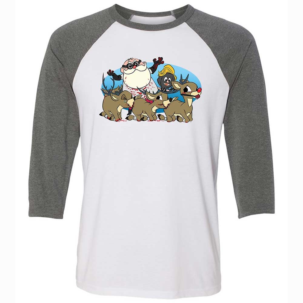 Santapede Greeting - White/Deep Heather - 11