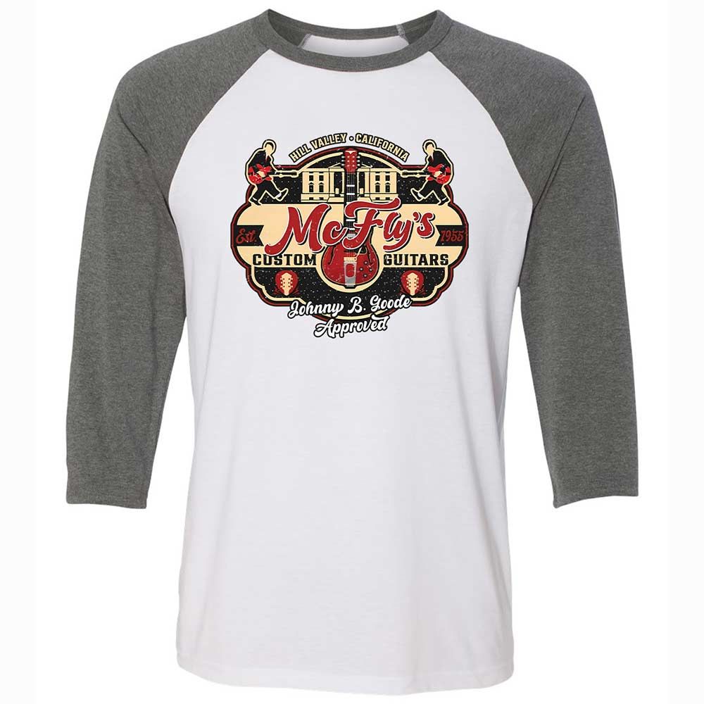 Unisex 3/4 Baseball Tee - LYLR72FW - White/Deep Heather - 11