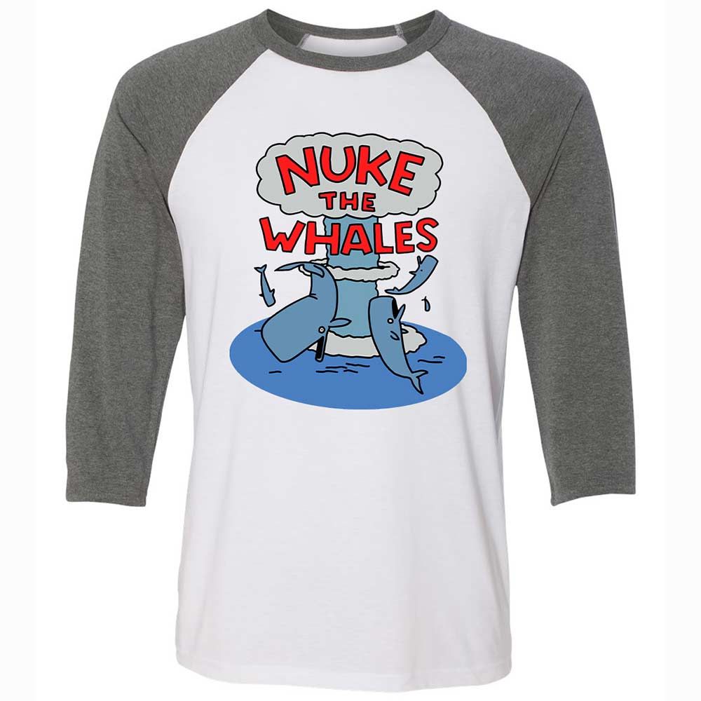 Nuke the Whales - White/Deep Heather - 11