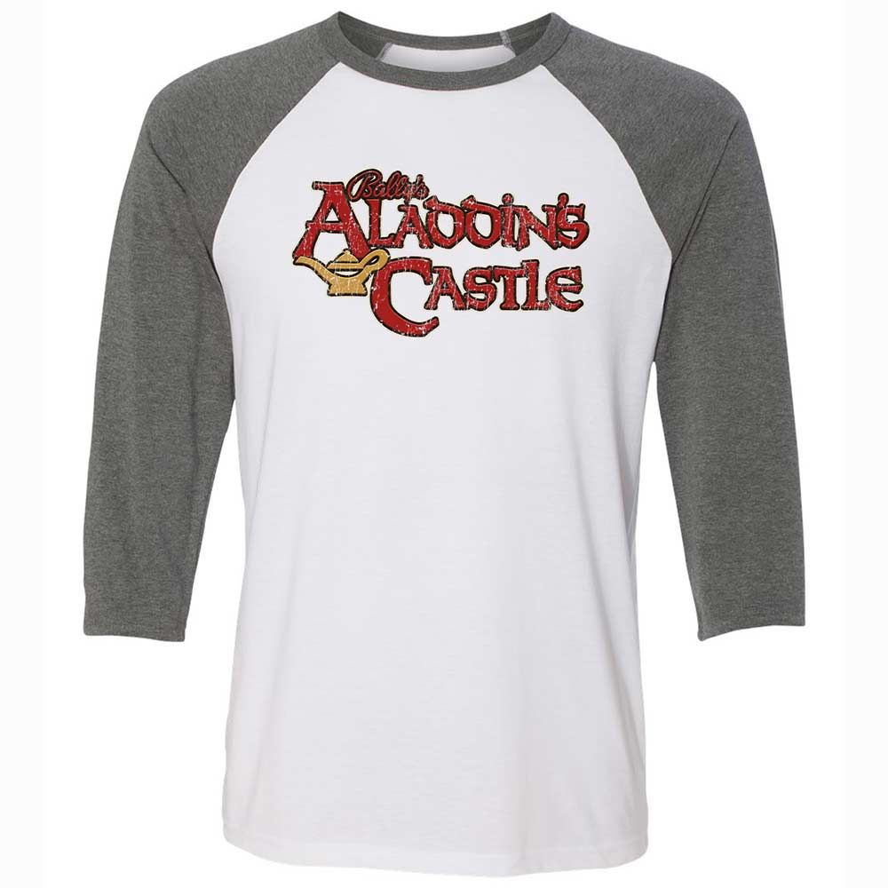 Unisex 3/4 Baseball Tee - YUL9YDF8 - White/Deep Heather - 11