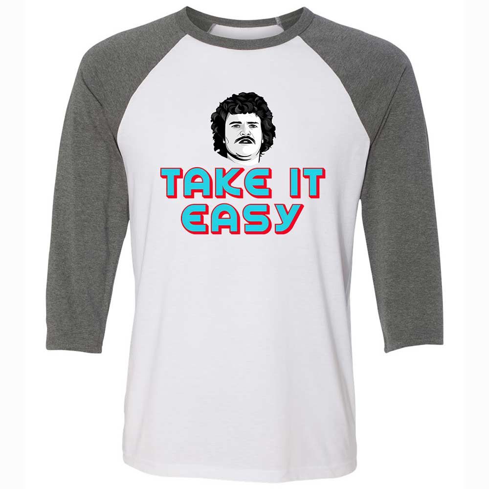 Unisex 3/4 Baseball Tee - 8NFT2EJ9 - White/Deep Heather - 11