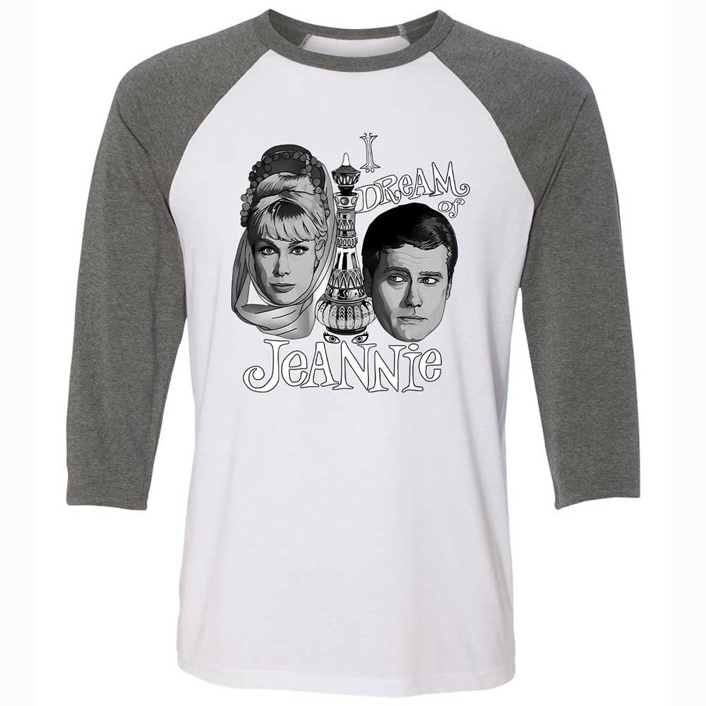 Unisex 3/4 Baseball Tee - 8VZ5A4AW - White/Deep Heather - 11