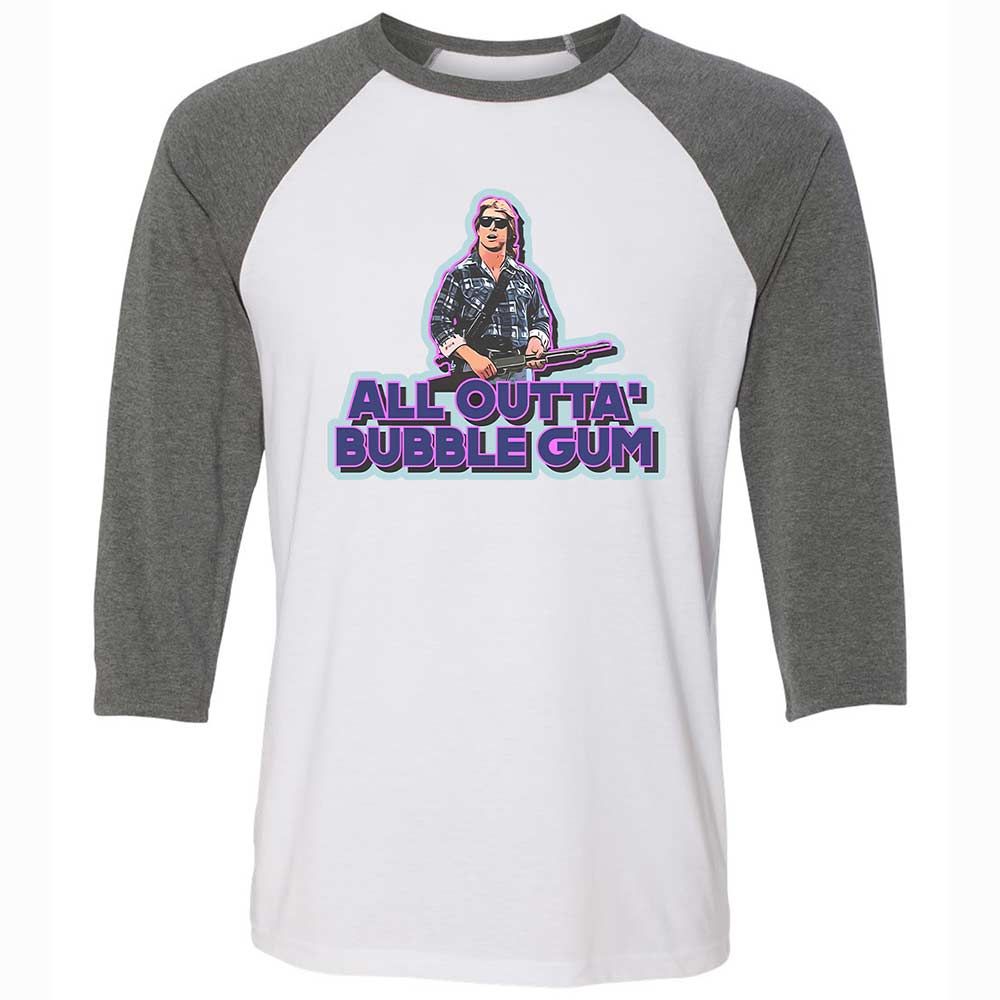 Unisex 3/4 Baseball Tee - M4HLCR4H - White/Deep Heather - 11