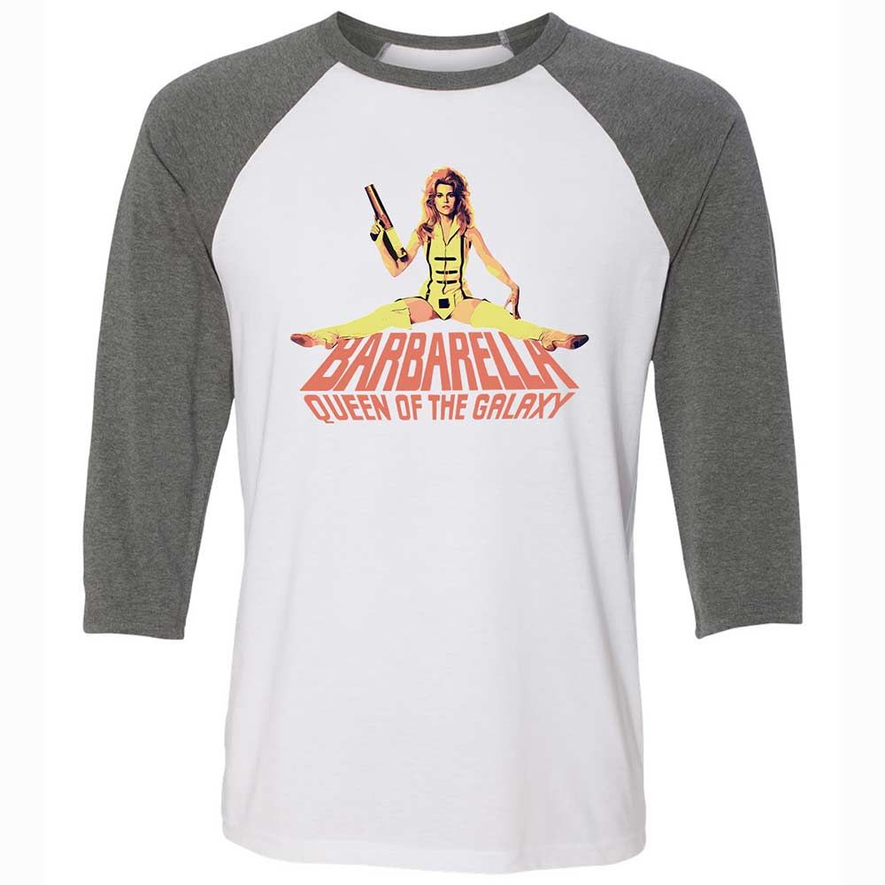 Unisex 3/4 Baseball Tee - 9G3TVV6J - White/Deep Heather - 11