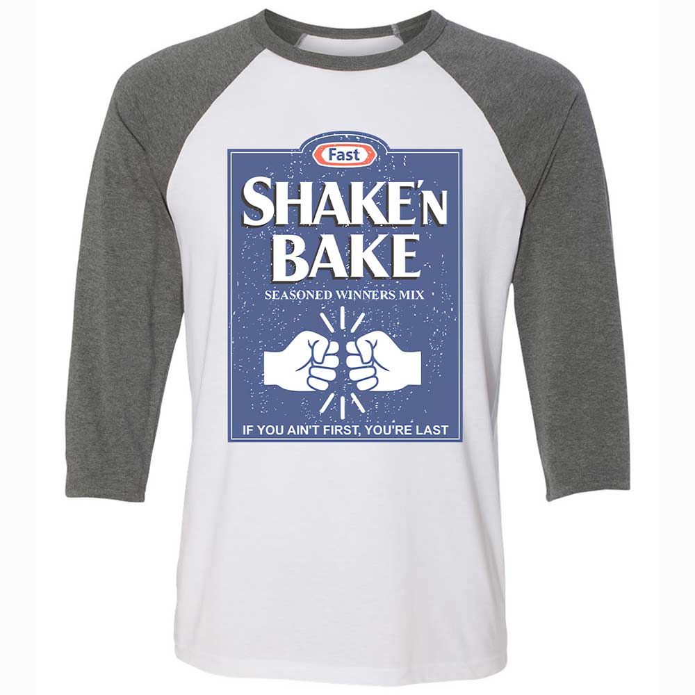 Unisex 3/4 Baseball Tee - AYGZNPYP - White/Deep Heather - 11