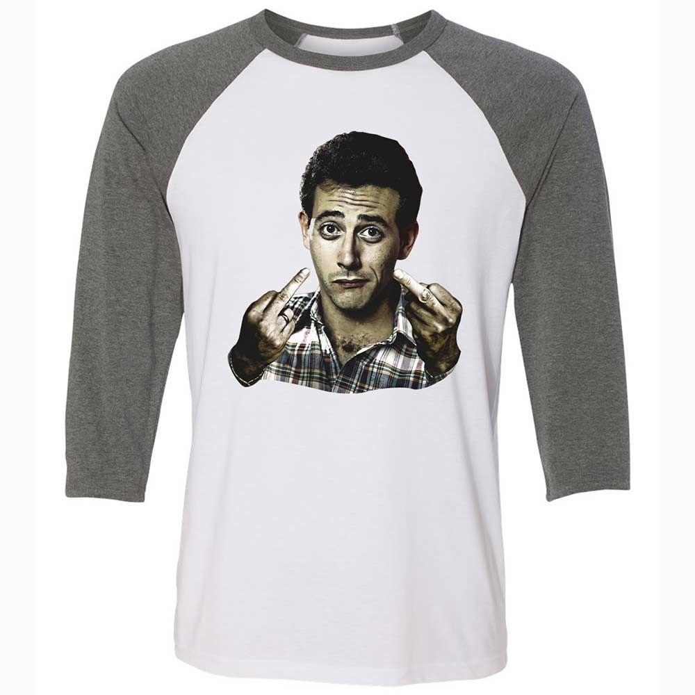 Unisex 3/4 Baseball Tee - GQDL9QPQ - White/Deep Heather - 11