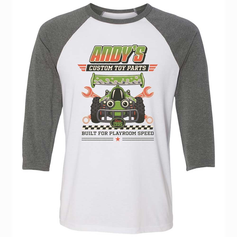 Unisex 3/4 Baseball Tee - 1QHB6PCE - White/Deep Heather - 11