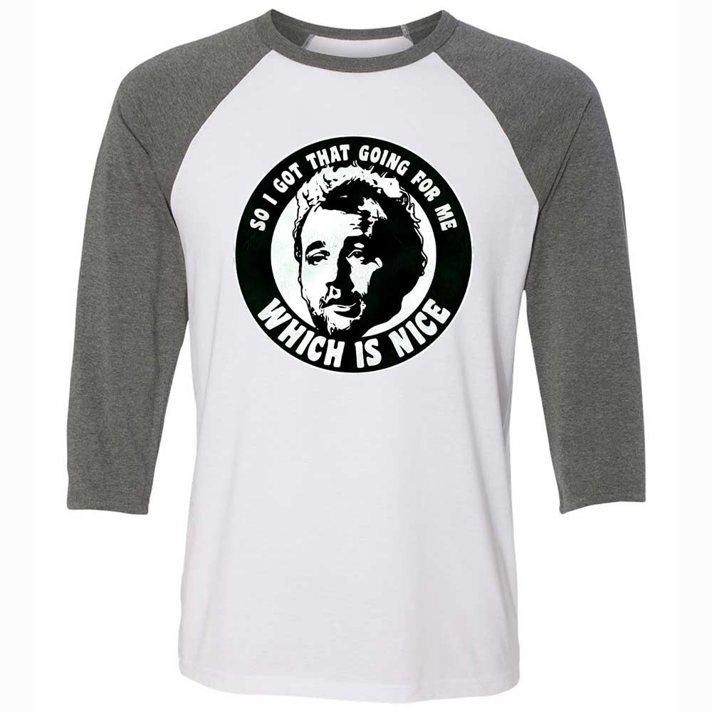 Unisex 3/4 Baseball Tee - 12RWBC2B - White/Deep Heather - 11