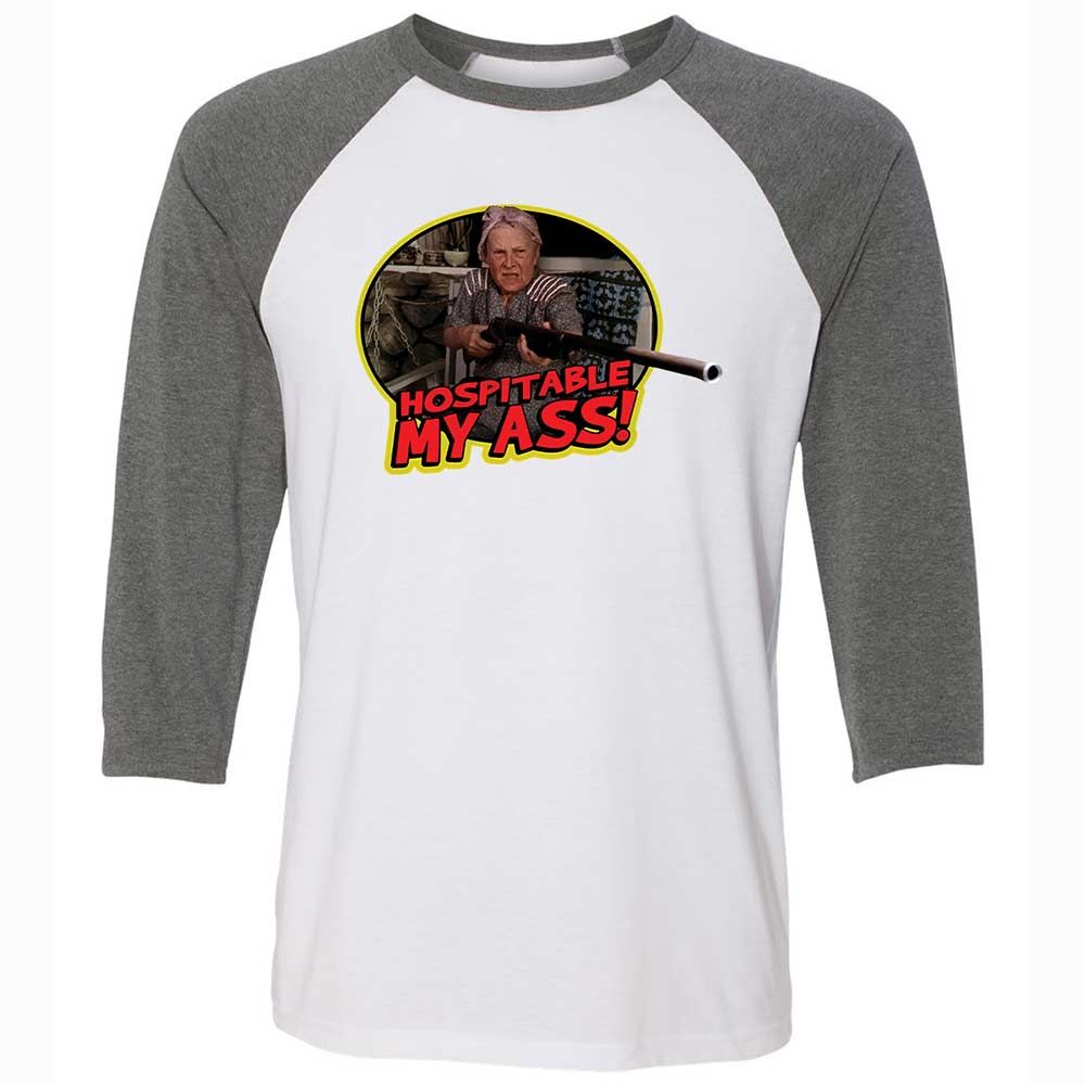 Unisex 3/4 Baseball Tee - GWT98QMT - White/Deep Heather - 11