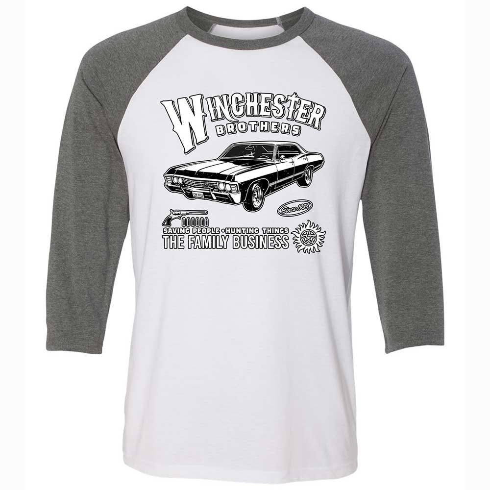 Unisex 3/4 Baseball Tee - RCXR2TAV - White/Deep Heather - 11