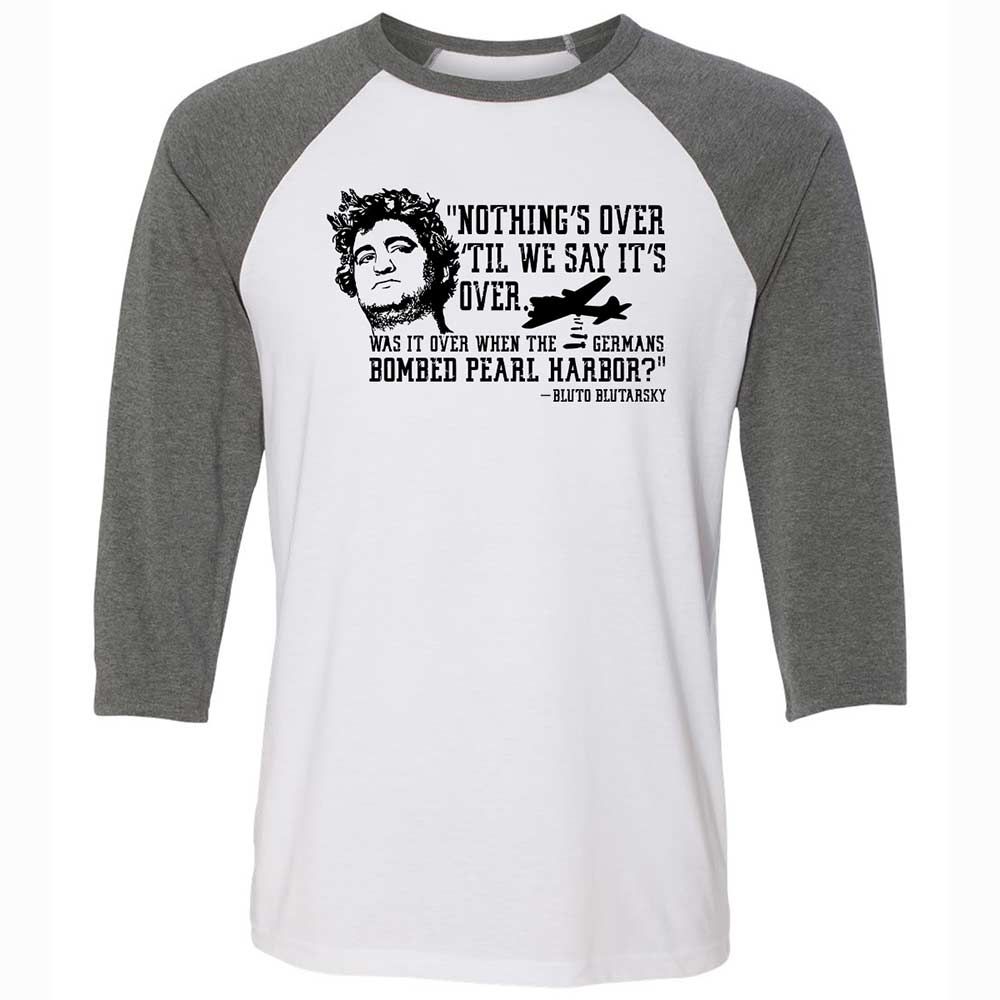 Unisex 3/4 Baseball Tee - LRTWSJND - White/Deep Heather - 11