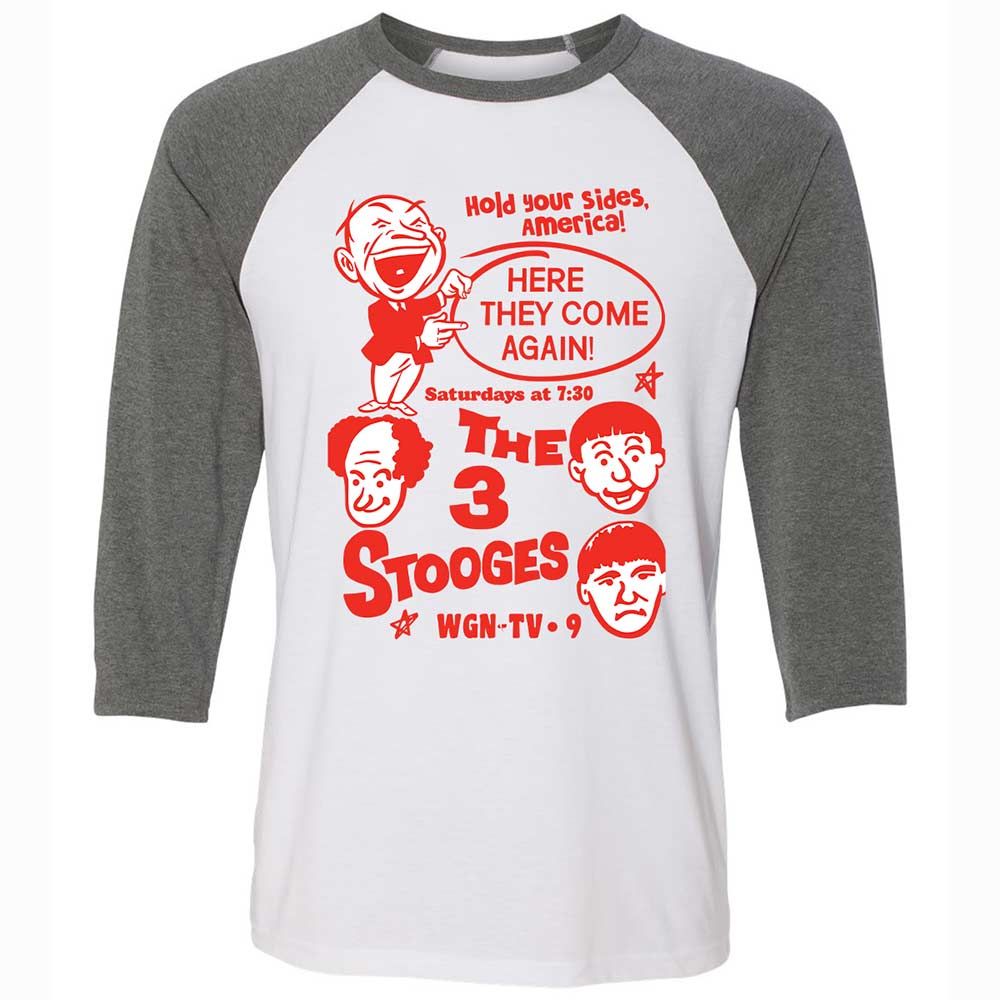 The 3 Stooges - White/Deep Heather - 11