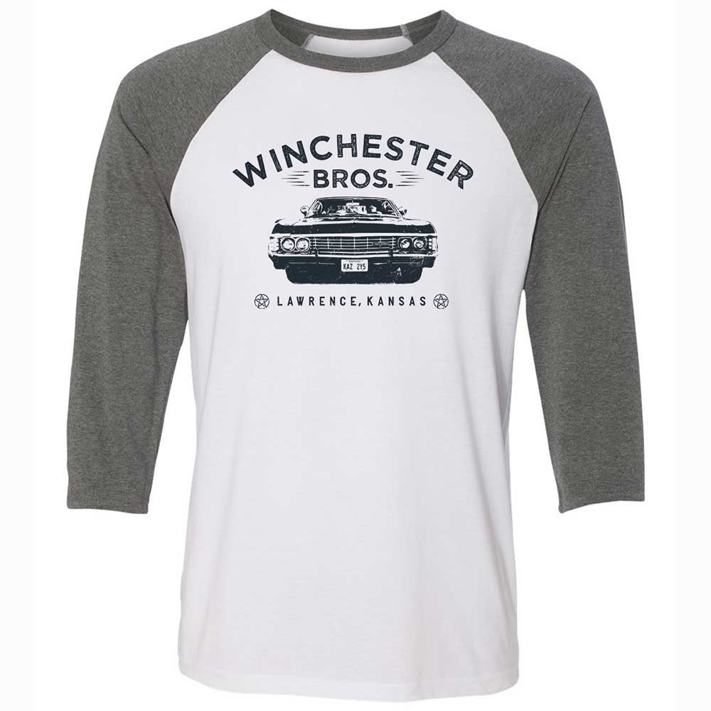 Unisex 3/4 Baseball Tee - 9YWAD395 - White/Deep Heather - 11