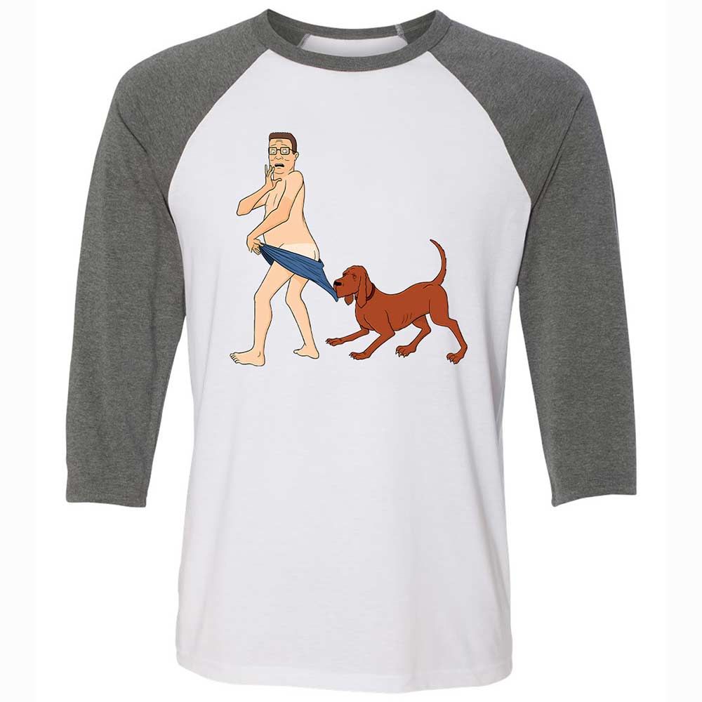 Unisex 3/4 Baseball Tee - DJU3S1E9 - White/Deep Heather - 11