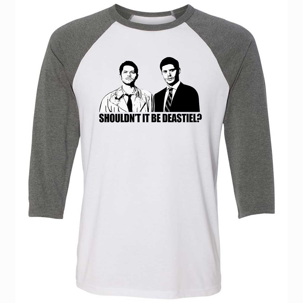 Unisex 3/4 Baseball Tee - XFZA6L6U - White/Deep Heather - 11