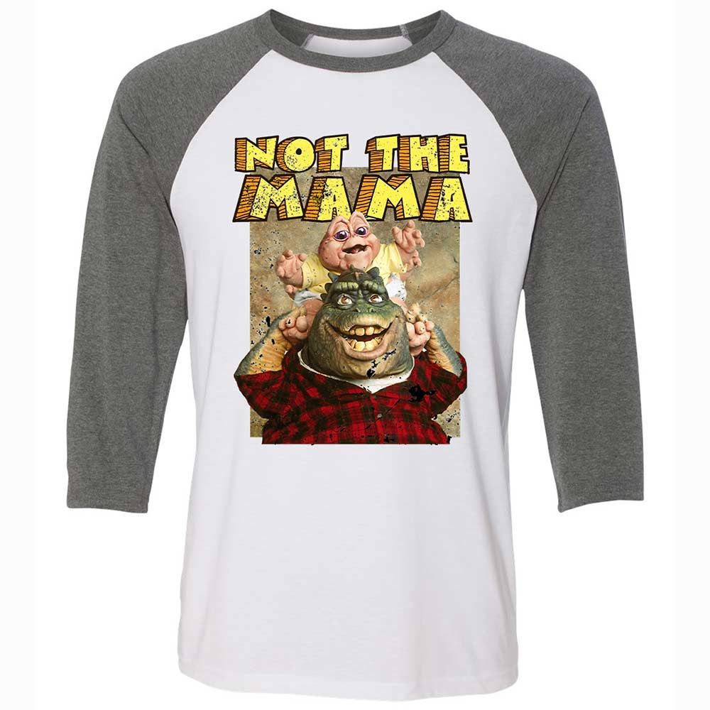 Not The Mama - White/Deep Heather - 11