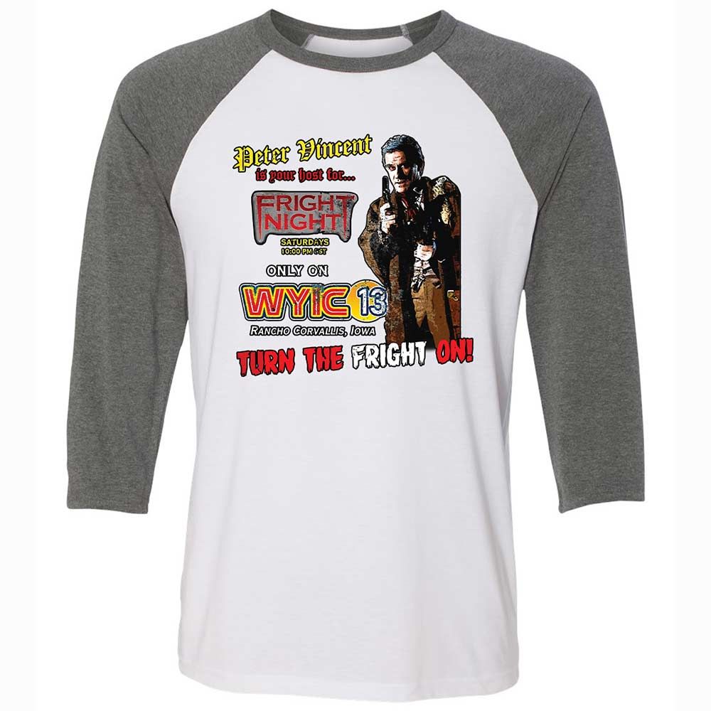 Peter Vincent Fright horror night cult - White/Deep Heather - 11