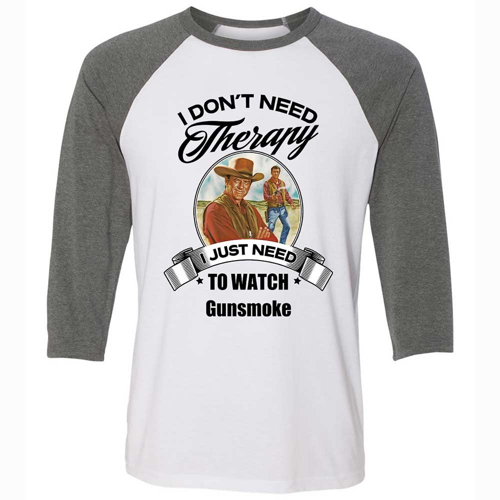 I Don't Need Therapy - White/Deep Heather - 11